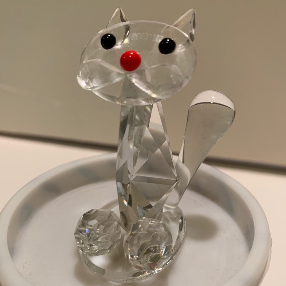 SWAROVSKI LIKE GLASS CAT.